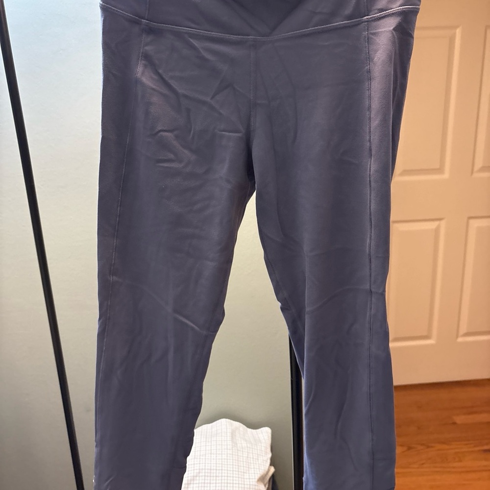 Athletic Girl stash your treasure cinch Capri purple XXL